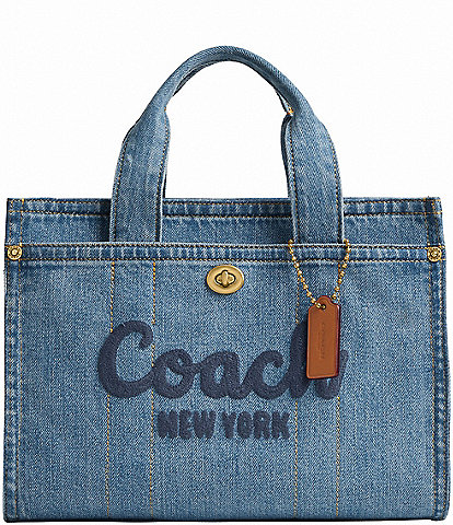 COACH Mini Cargo 20 Denim Handle Tote Bag | Dillard's