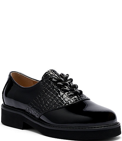 Marc Nolan Women's Ms. Alexander Patent Leather Wingtip Lug