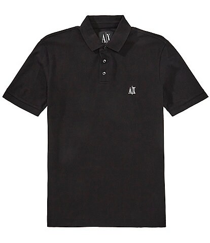 Armani Exchange Quarter-Zip Short Sleeve Polo Shirt | Dillard's