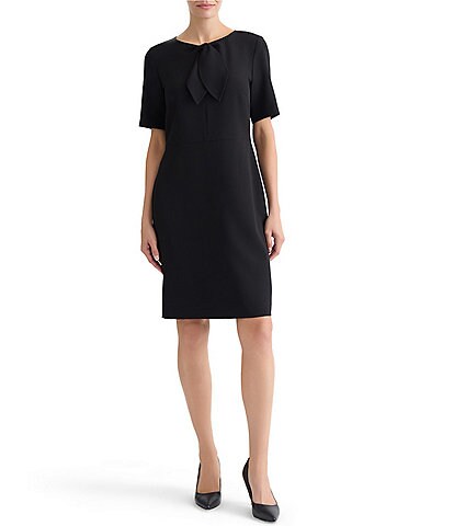 Anne Klein Women's Classic Wrap Dress - Black