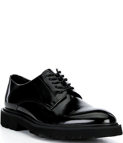 black patent leather mens dress shoes Section X Men's Charles Oxfords black oxford shoes men