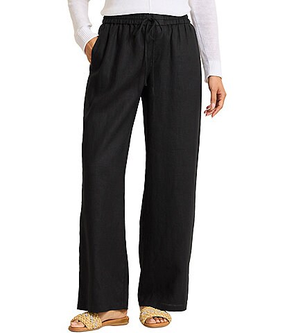 Lauren Ralph Lauren Wide Leg Linen Pants | Dillard's