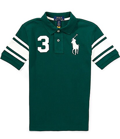 Polo Ralph Lauren Big Boys Short Sleeve Big Pony Cotton Mesh Polo
