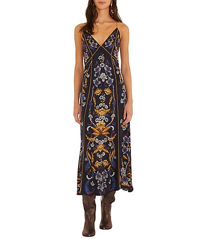 blue flower richelieu midi dress Farm Rio Navy Embroidered Halter Sleeveless Floral Cutout Light Blue Jeans with The navy blue and sleeveless denim dress Size:XL 17.0