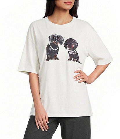 Poppy & Pine Short Sleeve Dog Collage T-Shirt | Dillard's