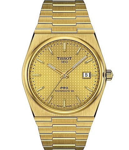 Tissot Men's Prx Quartz Analog Gold Stainless Steel Bracelet Watch
