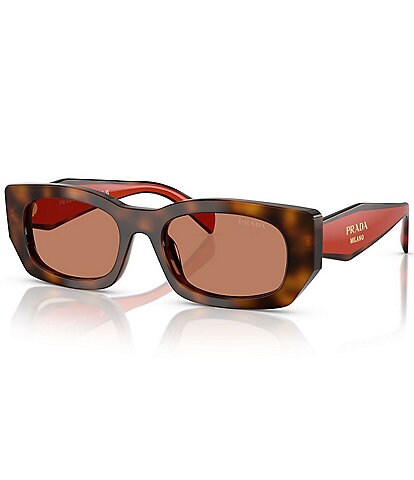 Miu Miu Women's MU 09WS53-X 53mm Striped Rectangle Sunglasses