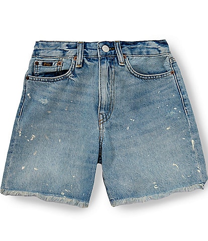Polo Ralph Lauren Big Boys Sullivan Slim Fit Raw Hem Cut-Off Denim