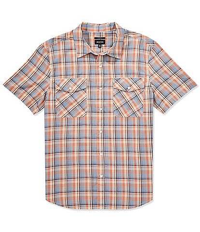Pendleton Dawson Linen Plaid Short Sleeve Woven Shirt | Dillard's