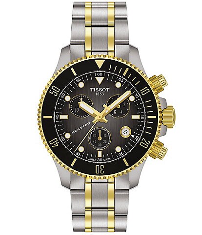 Tissot Men's PRC 200 Chronograph Stainless Steel Bracelet Watch