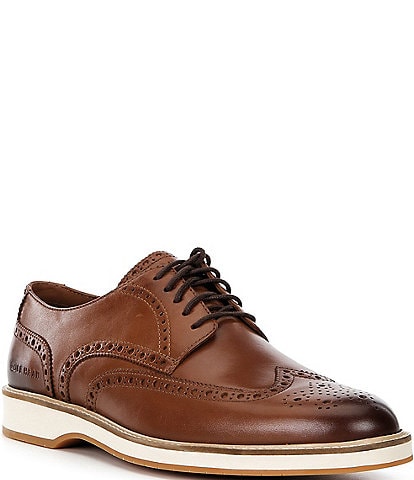 Cole Haan Men's ZERØGRAND Remastered Wingtip Leather Oxfords