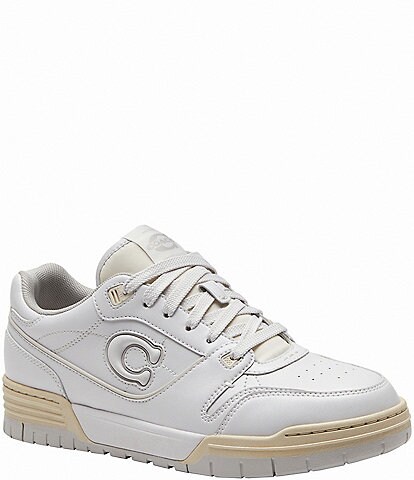 COACH Soho Signature Canvas and Jacquard Lace Up Sneakers | Dillard's