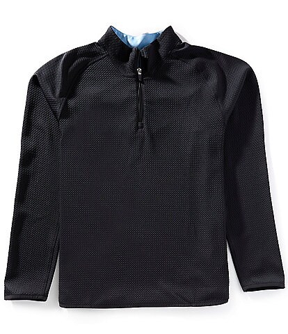 Perry Ellis Neoprene Long Sleeve Quarter Zip Pullover | Dillard's