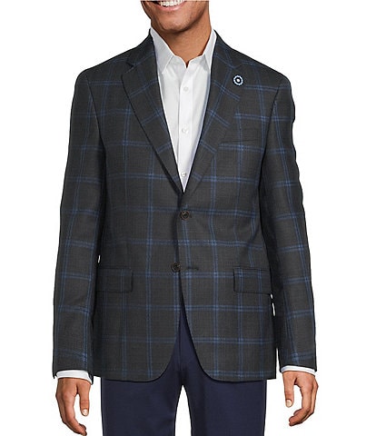 Hart Schaffner Marx Chicago Classic Fit Plaid Pattern Sport Coat