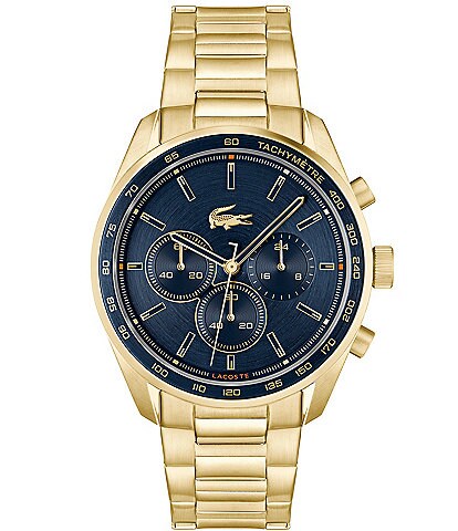 Lacoste Men's 42mm Vancouver Chronograph Two Tone Stainless Steel