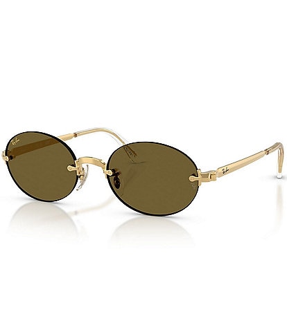 Miu Miu Women's MU 54ZS53-Z 53mm Retro Oval Mirrored Sunglasses