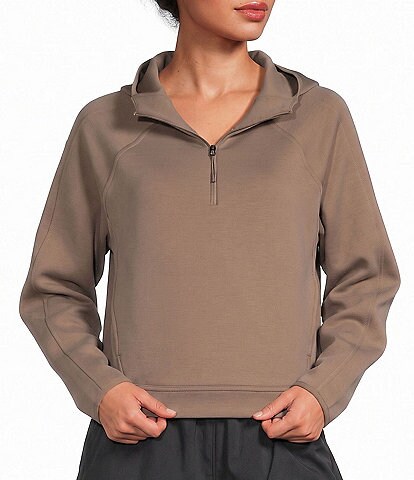 betty Sweaty Betty New Plush Printed Half Zip Long Sleeve Fleece