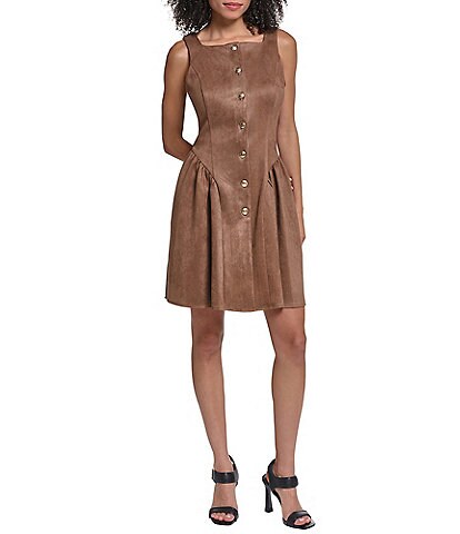 bcbg brown suede dress Halter Bow Front Mini Wedding dresses
