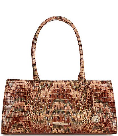 アリチャンドラノフリサル BRAHMIN Melbourne Collection Sophia Golden Lynx Leopard Print