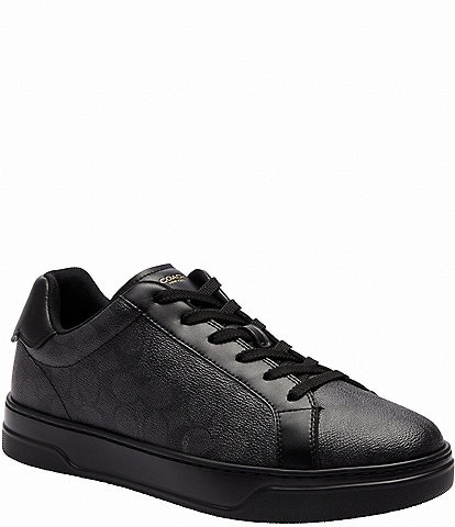 COACH Men's High Line Signature Logo Leather Sneakers | Dillard's