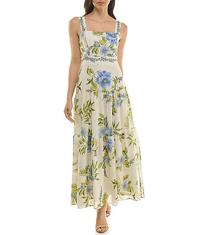 Calvin Klein Sleeveless Floral Print Dress