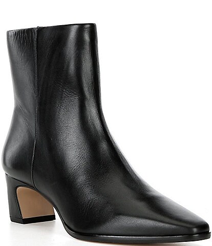 antonio melani mae stretch leather dress booties claire-brown