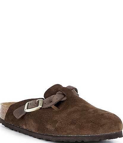 Birkenstock Women's Boston Suede Shearling Lined Clogs | Dillard's