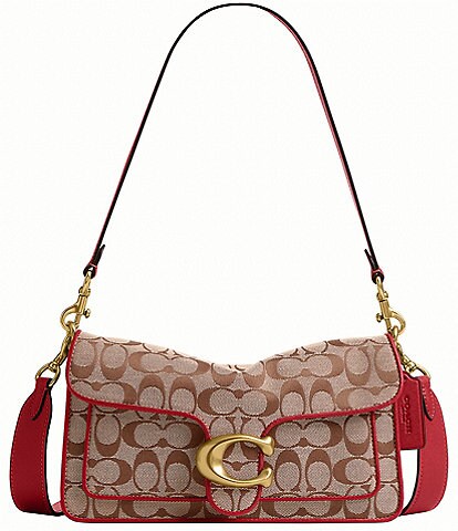 COACH Waverly Signature Jacquard Twin Turn Lock Shoulder Bag
