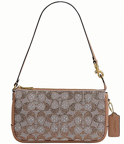 COACH Plaza 18 Signature Canvas Shoulder Bag | Dillard's
