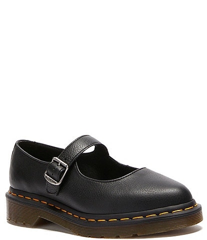 Dr. Martens, Women's Mariel II Leather Mary Jane Shoes in Black, Size 6