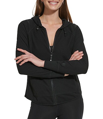 DKNY Sport by Donna Karan Drawcord Spectator Jacket | Dillard's