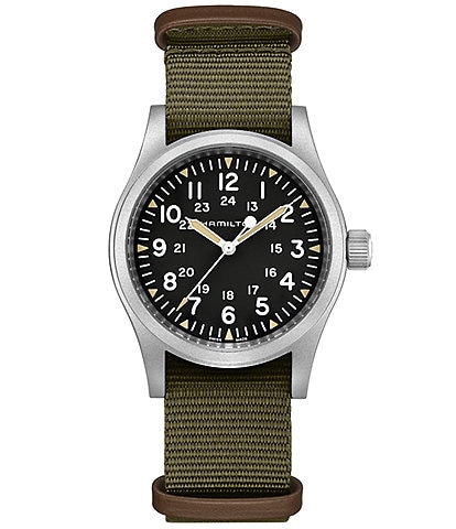 Hamilton Men's Khaki Field Mechanical NATO Strap Bracelet Watch