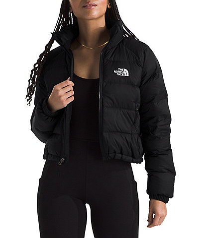 The North Face Nuptse Short Boxy Zip Front Down Puffer Jacket