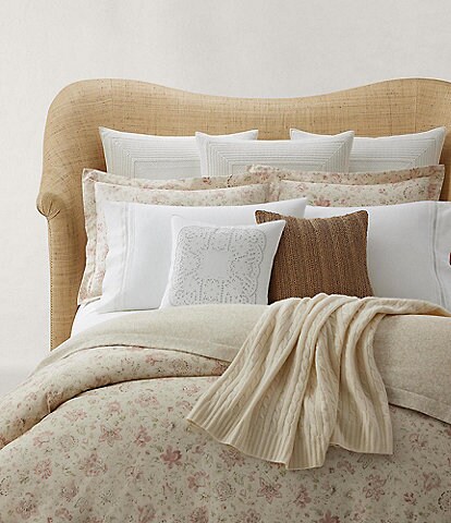 Ralph Lauren Imogene Floral Cotton Reversible Comforter | Dillard's