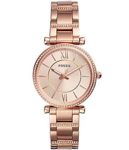 fossil ladies dress watch Women's Jesse Rose Gold Dial ES3020 Toddler Girls Casual Dresses