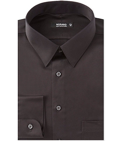 gold label roundtree & yorke fitted point collar dress shirt Slim Fit Non-Iron Solid table dressing table