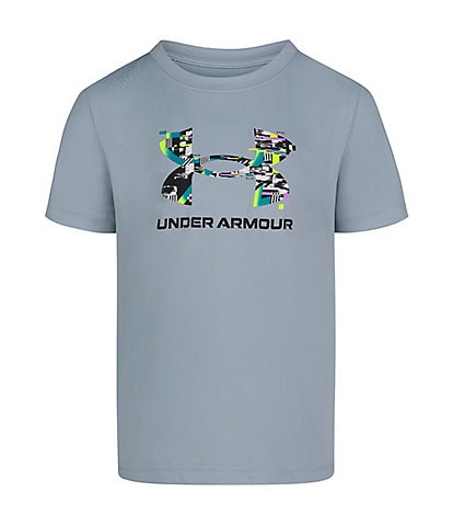 Under Armour Little Boys 4-7 Short Sleeve Graphic Logo Glitch T-Shirt
