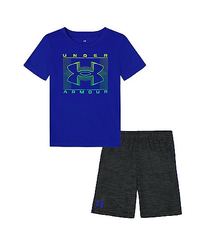 Under Armour Baby Boys 12-24 Months Short Sleeve Hyperdrive T-Shirt & Trim-Detail Shorts Set