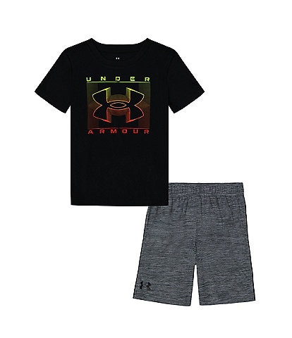 Under Armour Baby Boys 12-24 Months Short Sleeve Hyperdrive T-Shirt & Trim-Detail Shorts Set