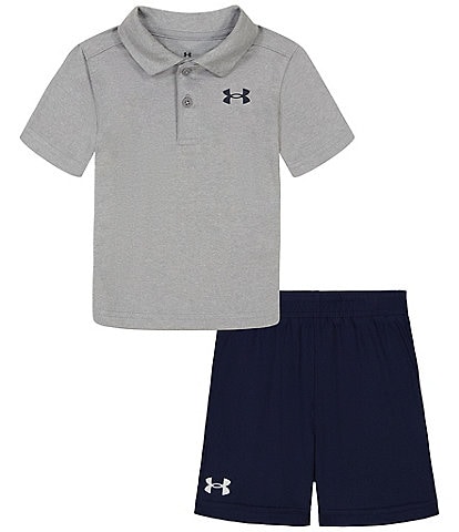 Under Armour Baby Boys 12-24 Months Short Sleeve Polo Tee & Shorts Set