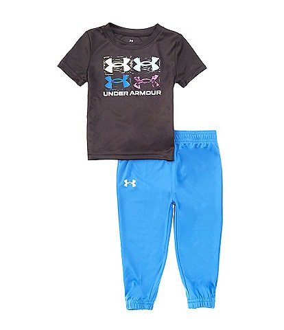 Under Armour Baby Boys 12-24 Months Short-Sleeve Speed Tech T-Shirt & Solid Interlock Jogger Pant Set