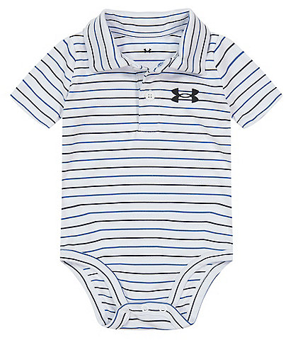 Under Armour Baby Boys Newborn-12 Months Short Sleeve UA Match Play Stripe Polo Bodysuit