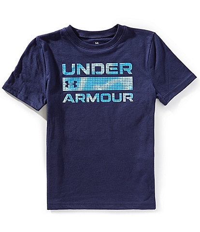 Under Armour Big Boys 7-14 Short Sleeve Stacked Logo T-Shirt