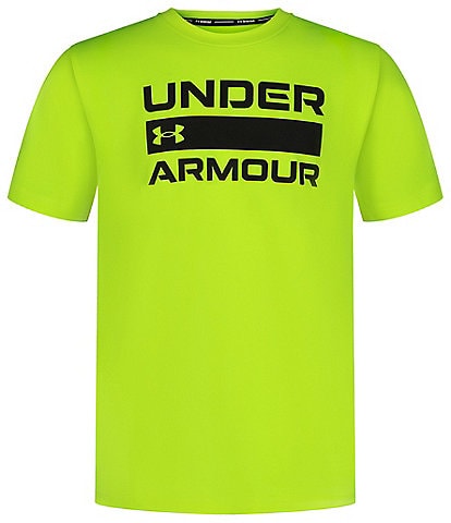 Under Armour Big Boys 8-20  Short Sleeve Wordmark Surf Shirt