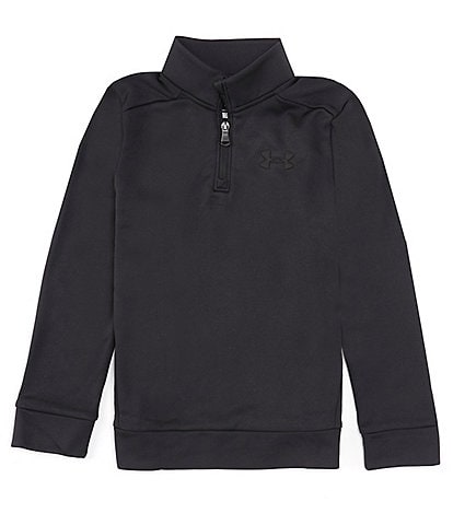  Under Armour Girls Armour Fleece Full Zip Hoodie, (001) Black /  / White, Youth X-Small: Clothing, Shoes & Jewelry