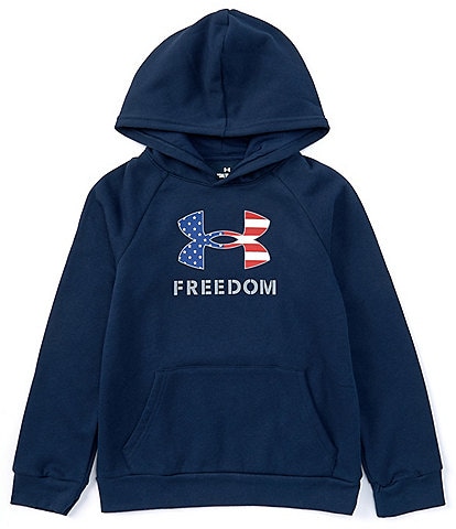 Under Armour Big Boys 8-20 Long Sleeve Freedom Graphic Logo Hoodie