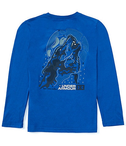 Under Armour Big Boys 8-20 Long Sleeve Wolf Phase T-Shirt