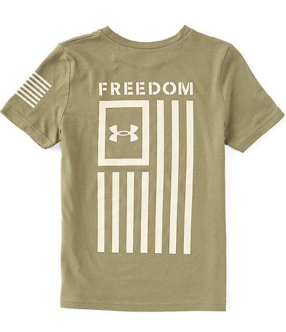 Under Armour Big Boys 8-20 Short Sleeve Freedom Flag T-Shirt