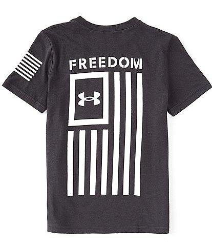 Under Armour Big Boys 8-20 Short Sleeve Freedom Flag T-Shirt