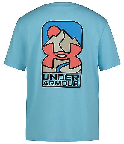 Under Armour Big Boys 8-20 Short Sleeve Sports Style Logo Printed T-Shirt